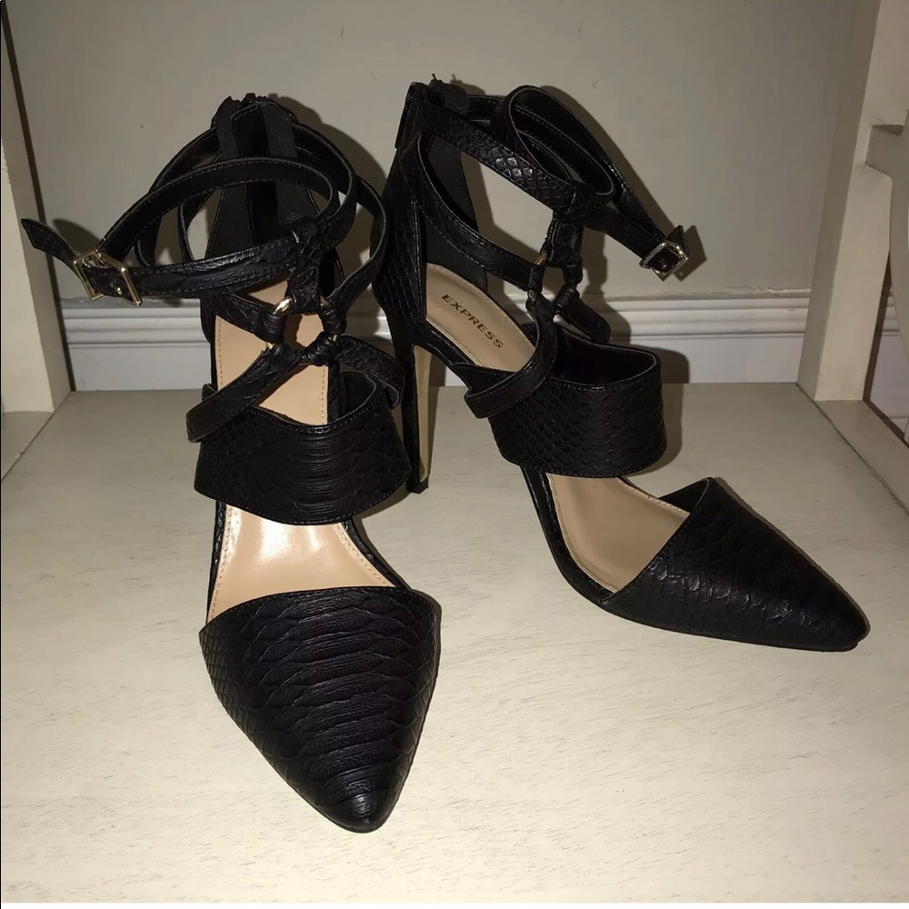 Express Black High Heels - Size US 7